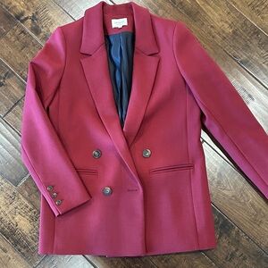 Sezane red blazer